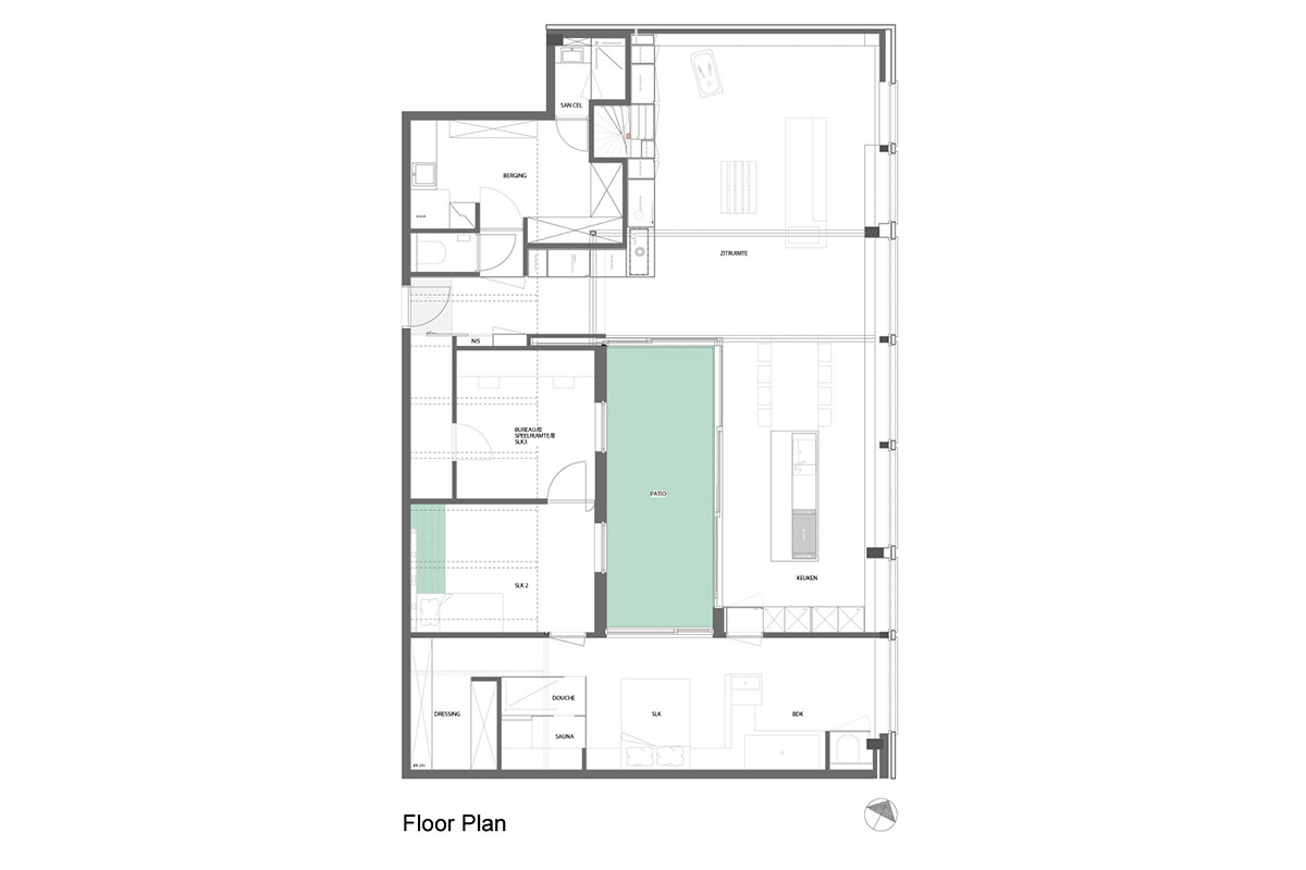 精英公寓的震撼阁楼项目丨比利时丨比利时Aeon Architecten建筑公司-28