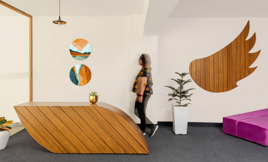 无限循环的现代办公室设计丨印度丨Studio Meraki-12