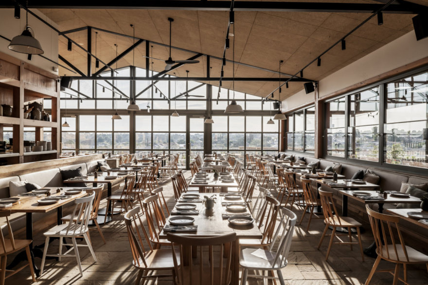 墨尔本都市屋顶农场餐厅 Acre Eatery-10