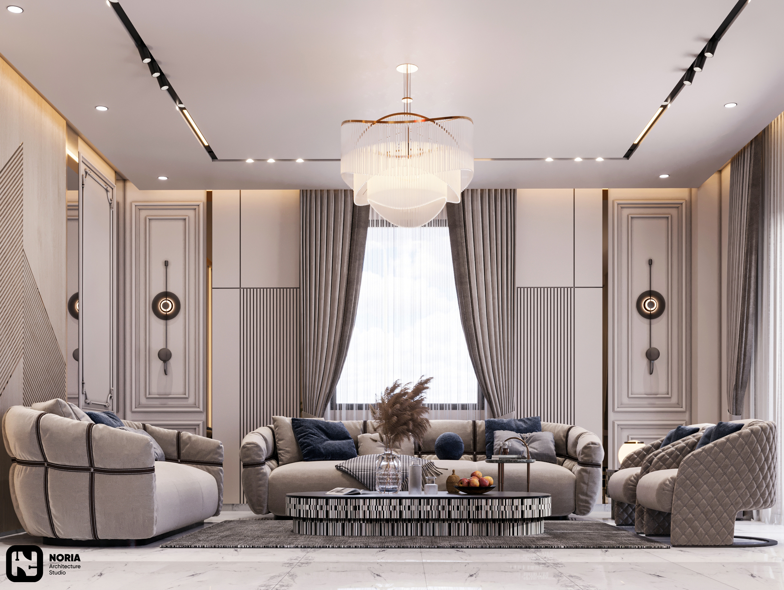 杜普尔别墅接待厅丨沙特阿拉伯-14