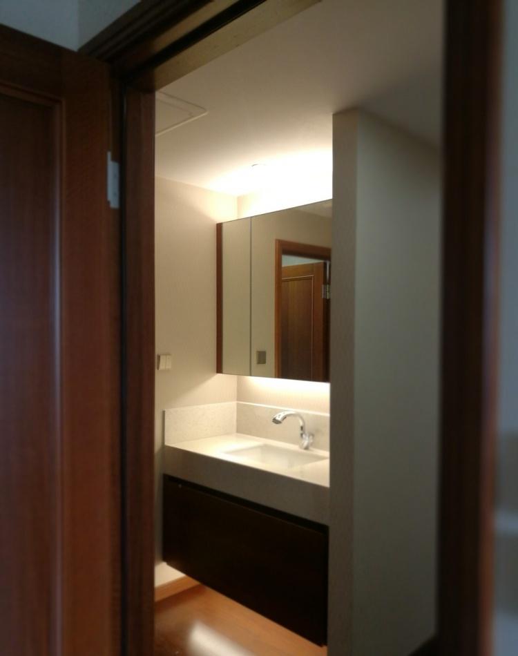 《湖光》家庭空间重塑,紧凑小户型的储物魔法-48