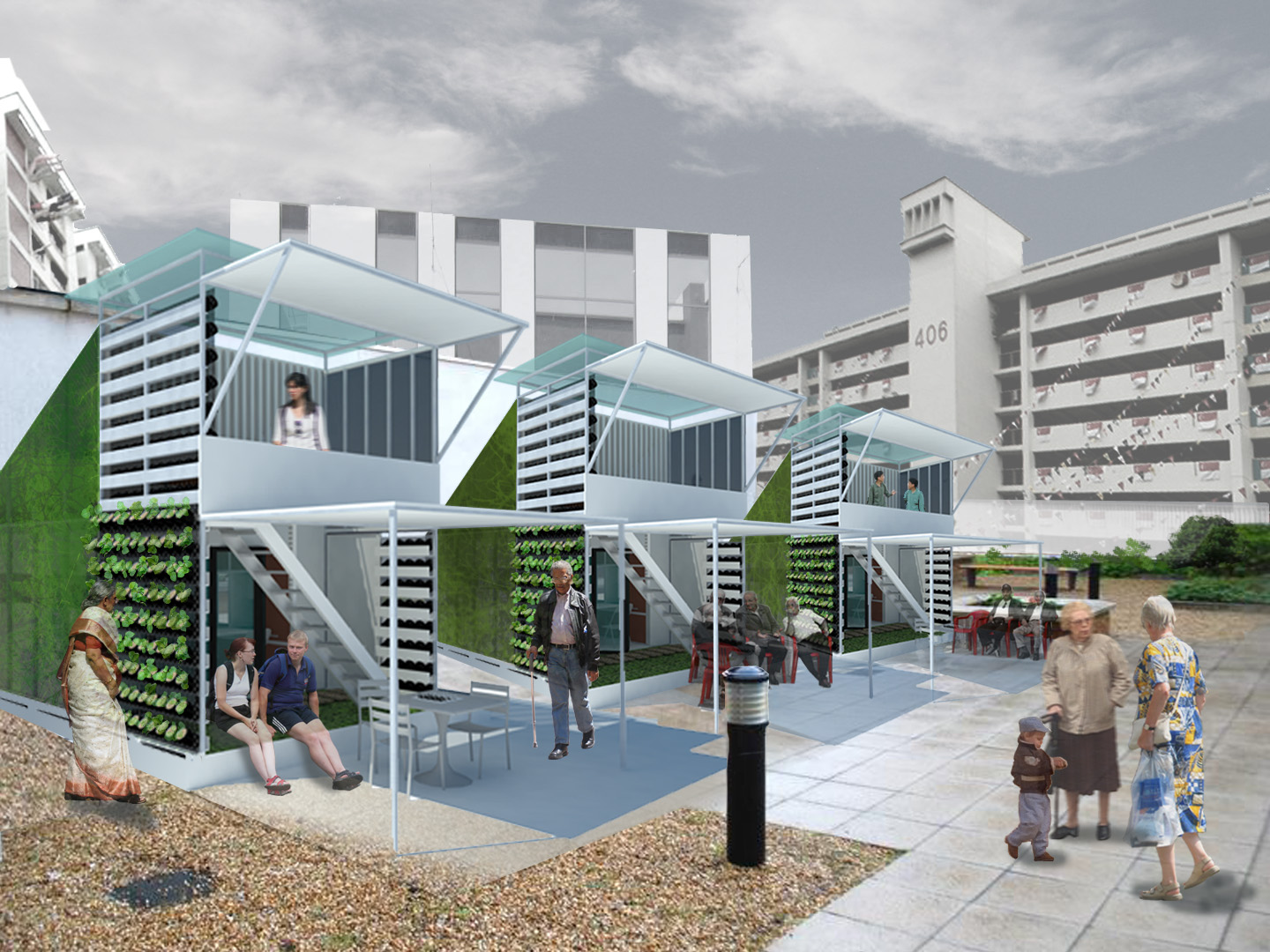 新加坡低收入群体移动紧凑型住宅丨ELEENA JAMIL ARCHITECT-8