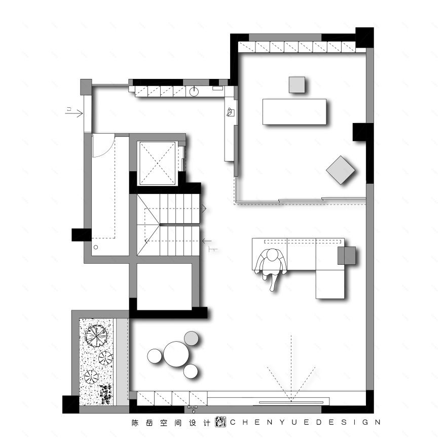 招商天府玺底跃350㎡意式极简丨中国成都丨陈岳-9