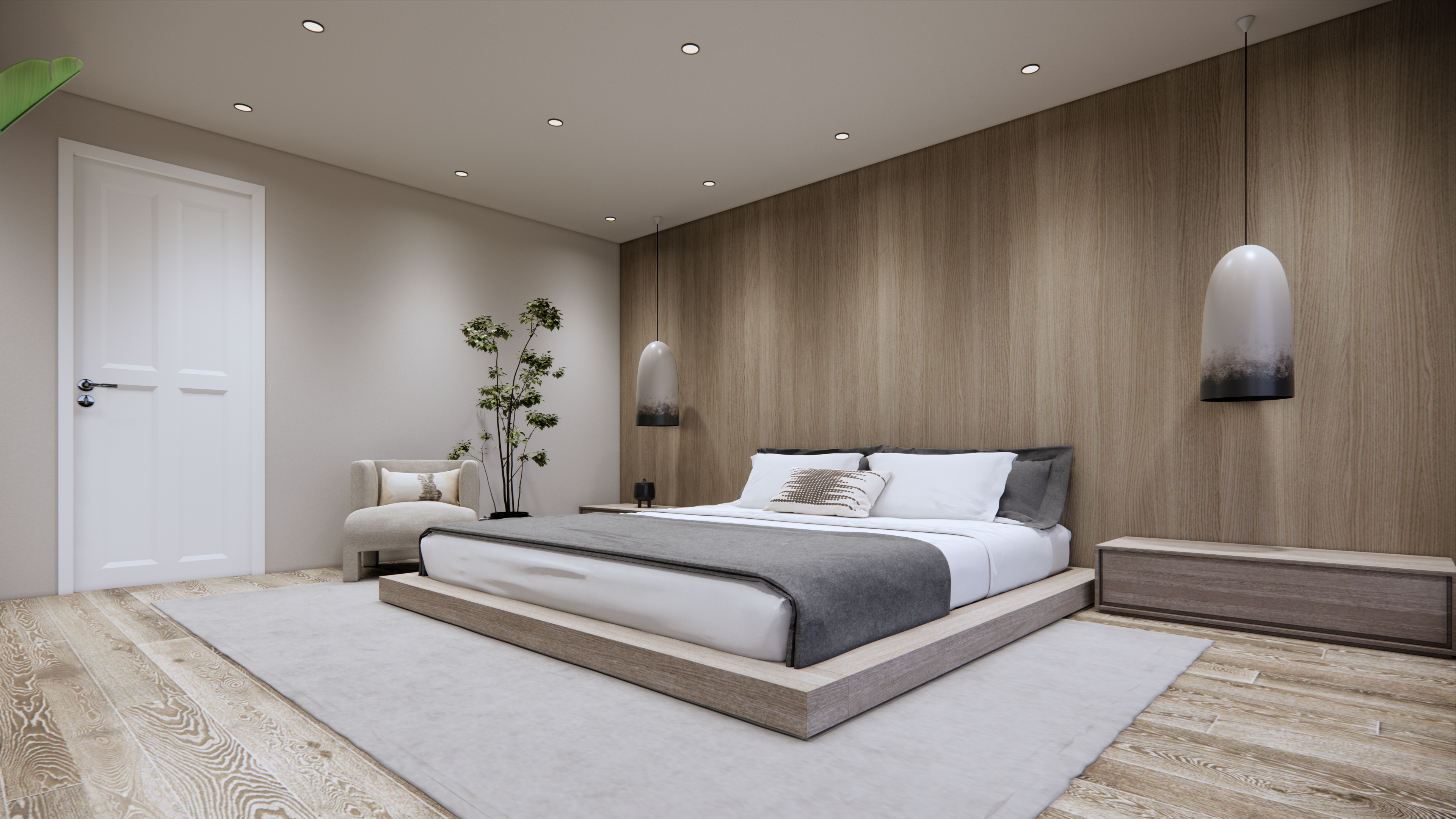 Residential Interiors Living,Kitchen,Dining & Bed rooms-5