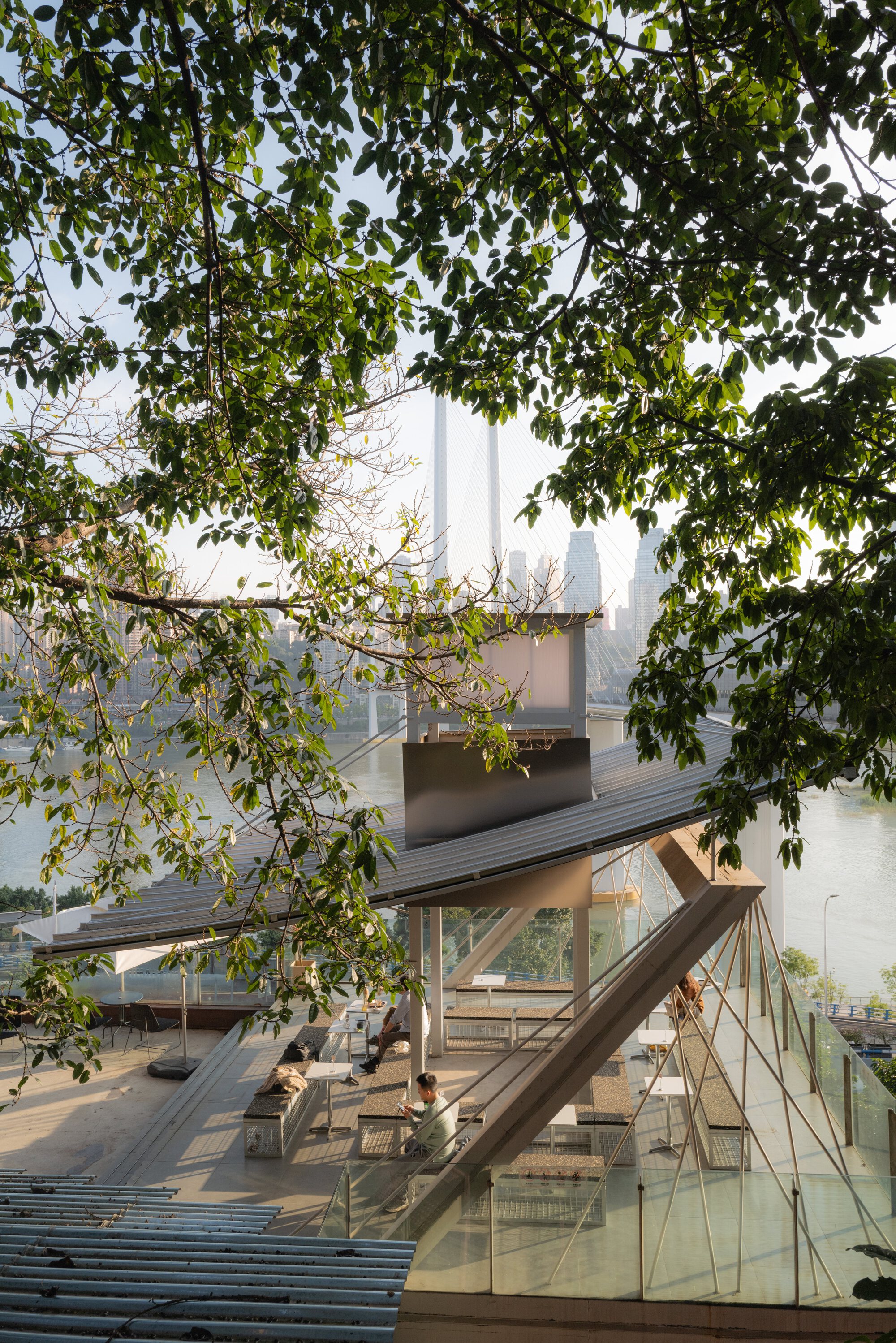 Mountain Alley Rooftop Teahouse Pavilions / RY+P architects-14