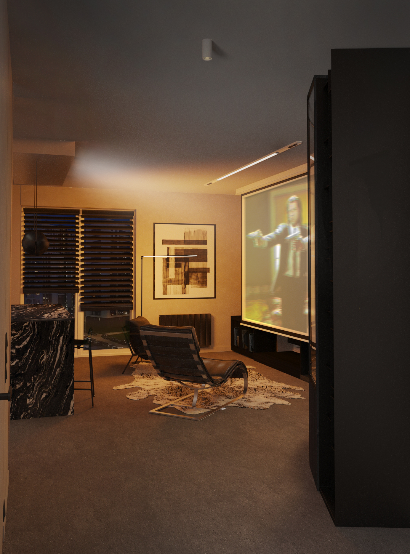 Interior design of apartment for a men-4