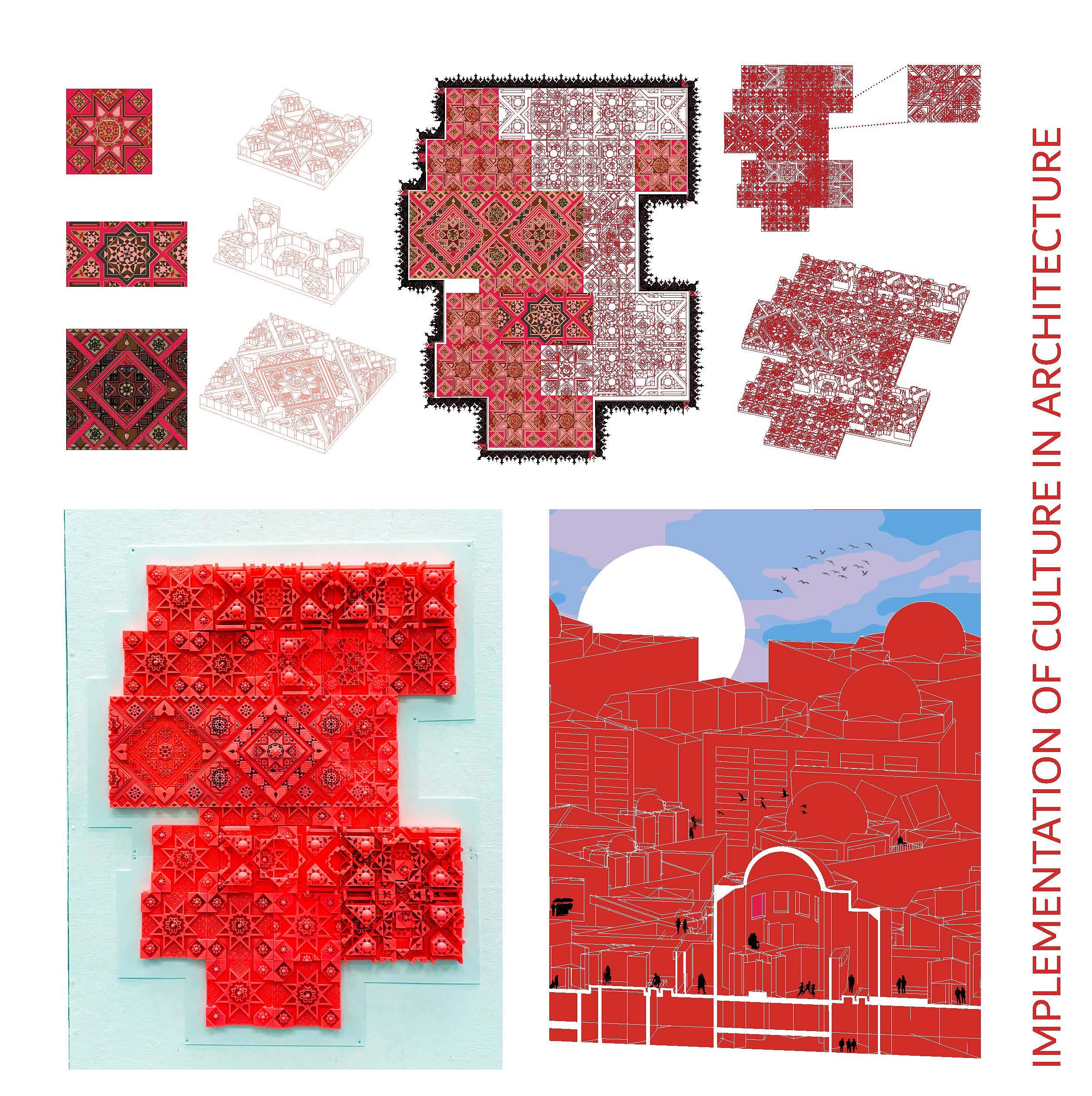 基于叙利亚传统图案的概念性城市设计丨美国洛杉矶丨Yasmeen Tizani-3
