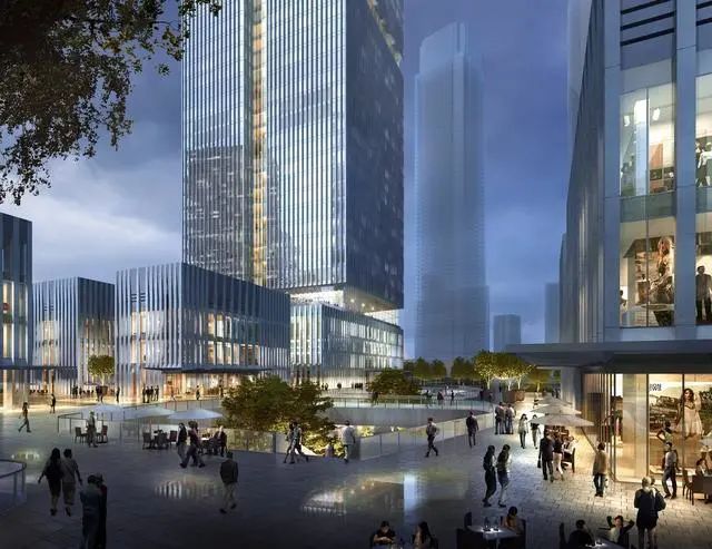 南京金融城二期打造 417 米新地标,绿色峡谷景观成焦点-29