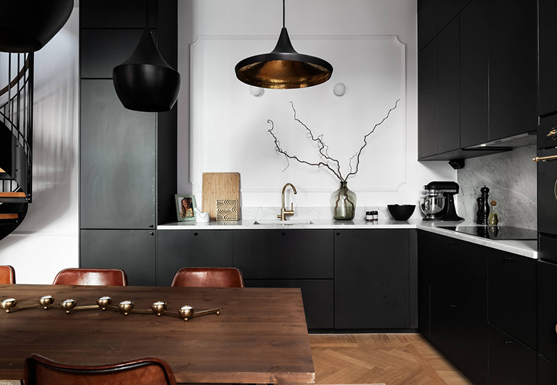 斯德哥尔摩螺旋楼梯双层公寓-5