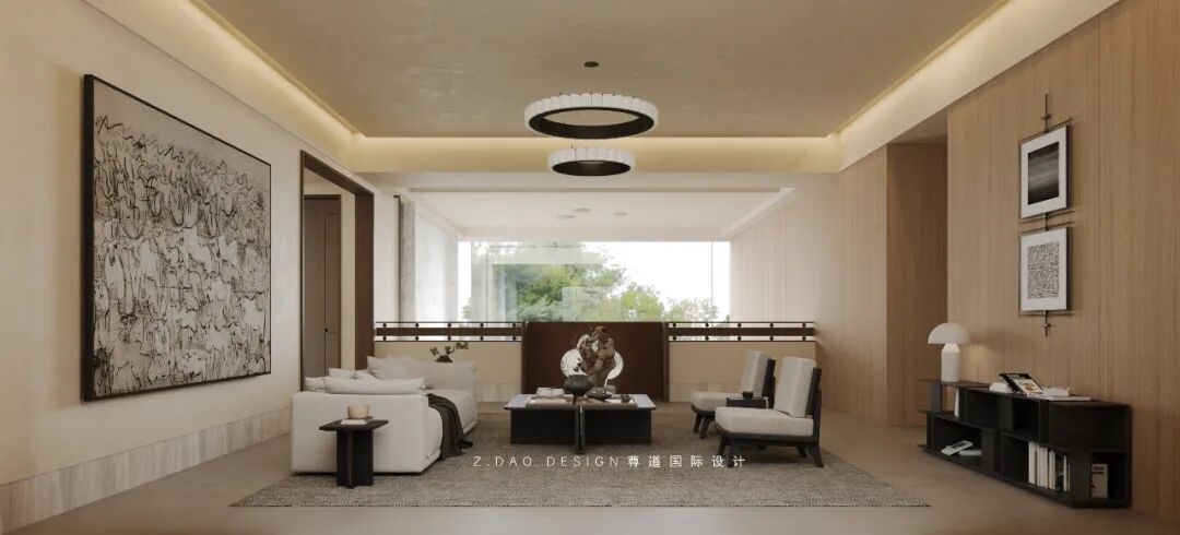 尊道新作|合肥『文一·塘溪津门』1000㎡折衷主义别墅，专治豪宅审美疲劳。-201