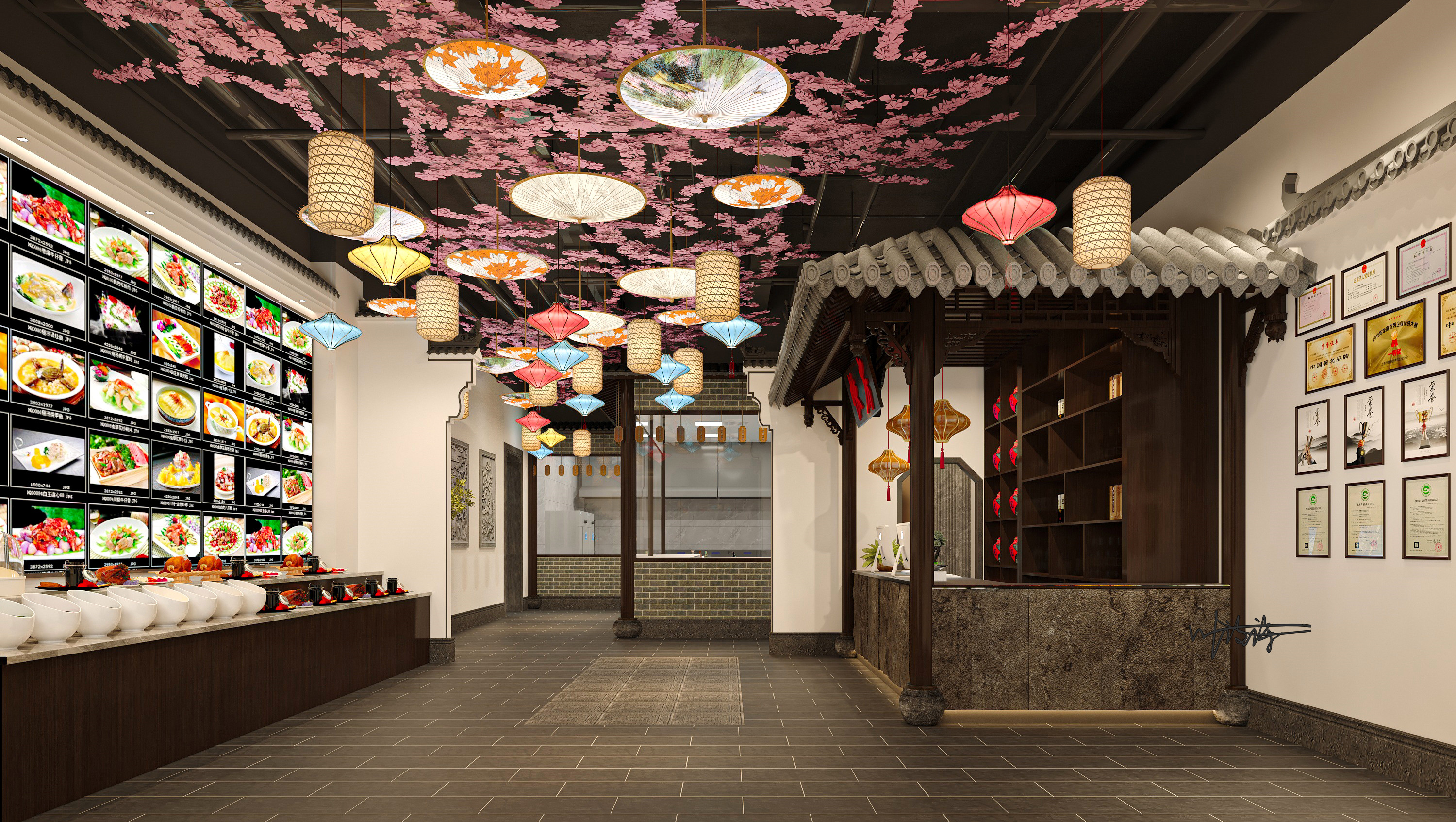 中餐厅设计|徽派建筑古风餐厅-0