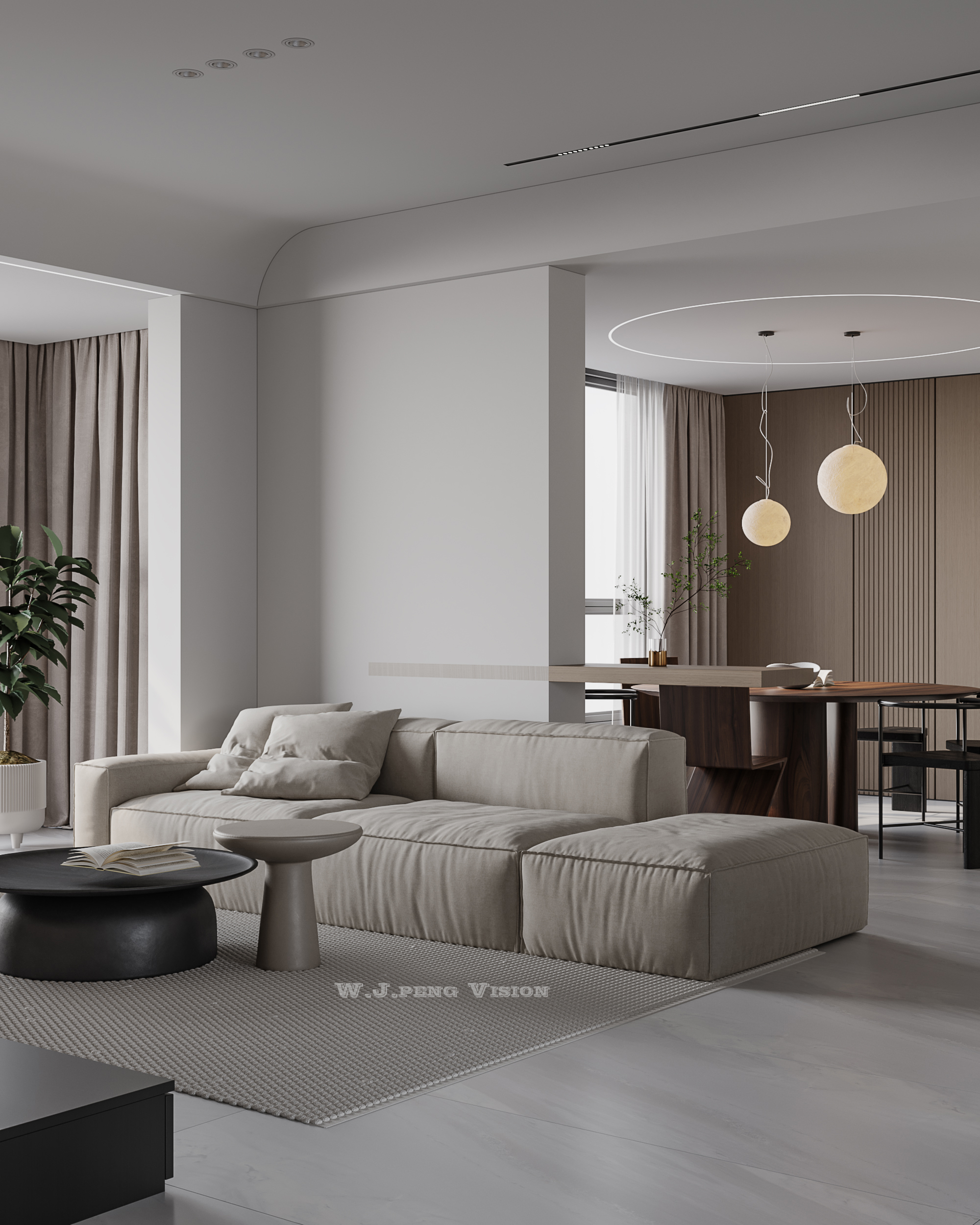 现代极简风室内设计-3