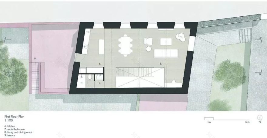 这栋20世纪的葡萄牙老建筑,被改造成了粉色的独栋私宅,美到窒息!-54