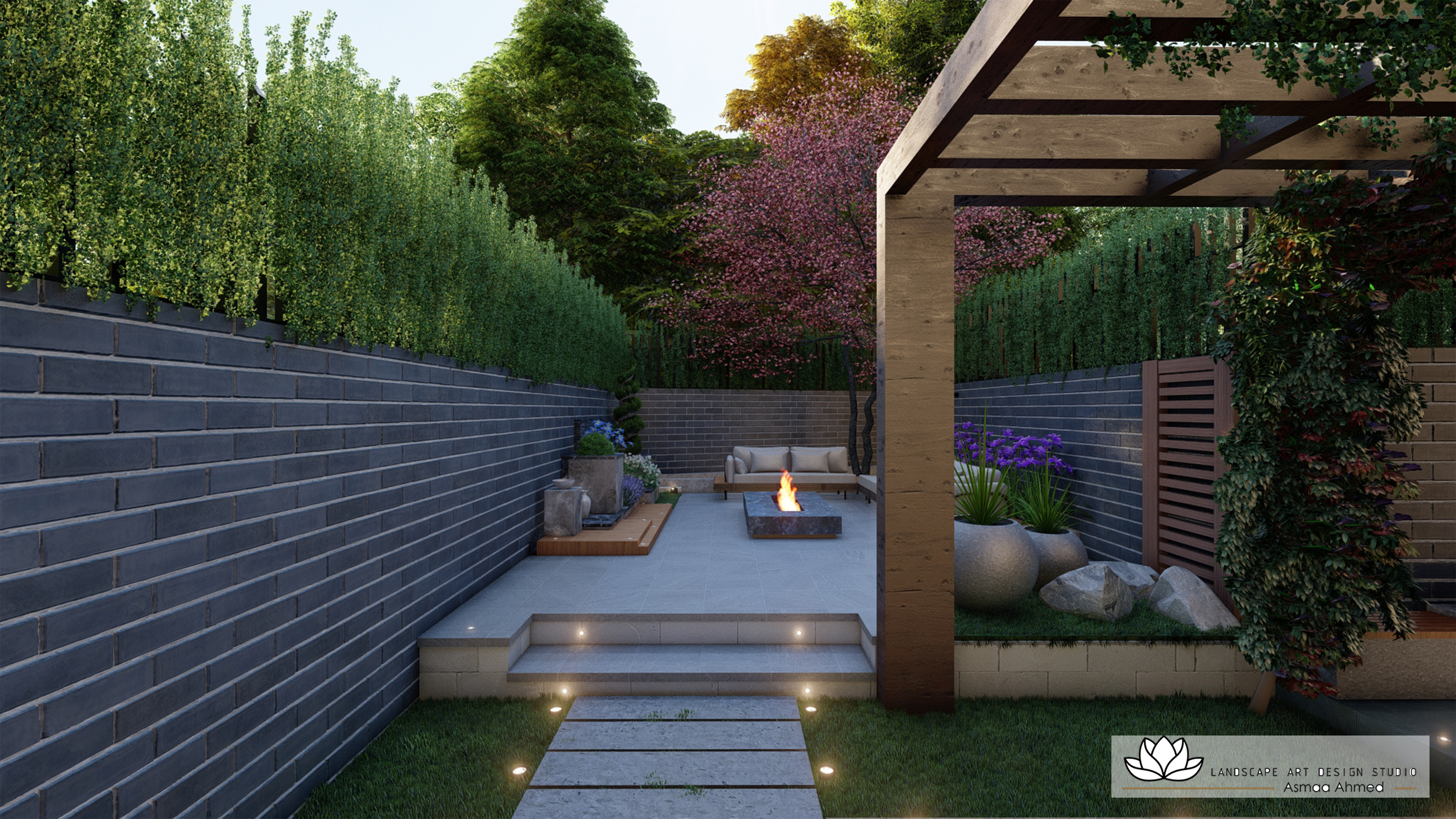 Landscape Design For Backyard & Front Yard In England-0