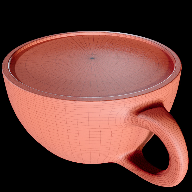 Coffee Cup 3D建模与贴图-5