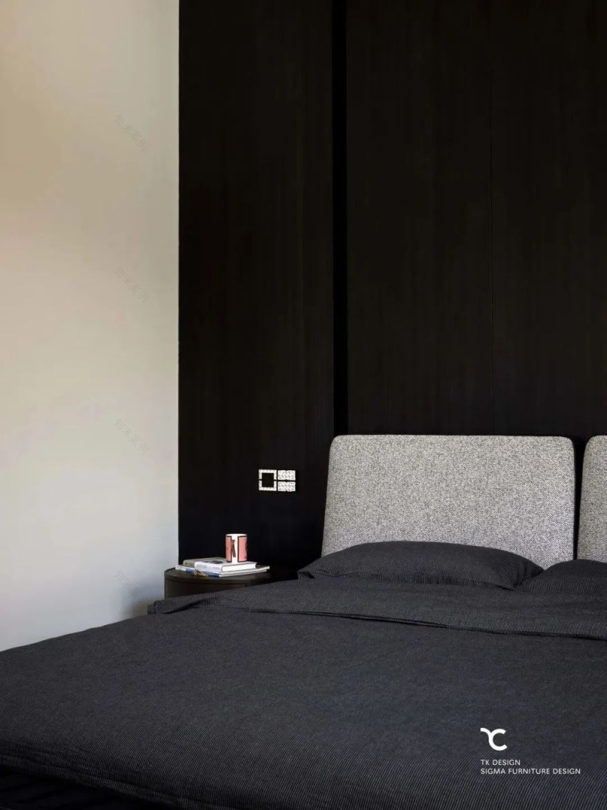 黑白灰的现代轻奢 · 龙悦湾别墅设计丨TK 设计&之和家居-53