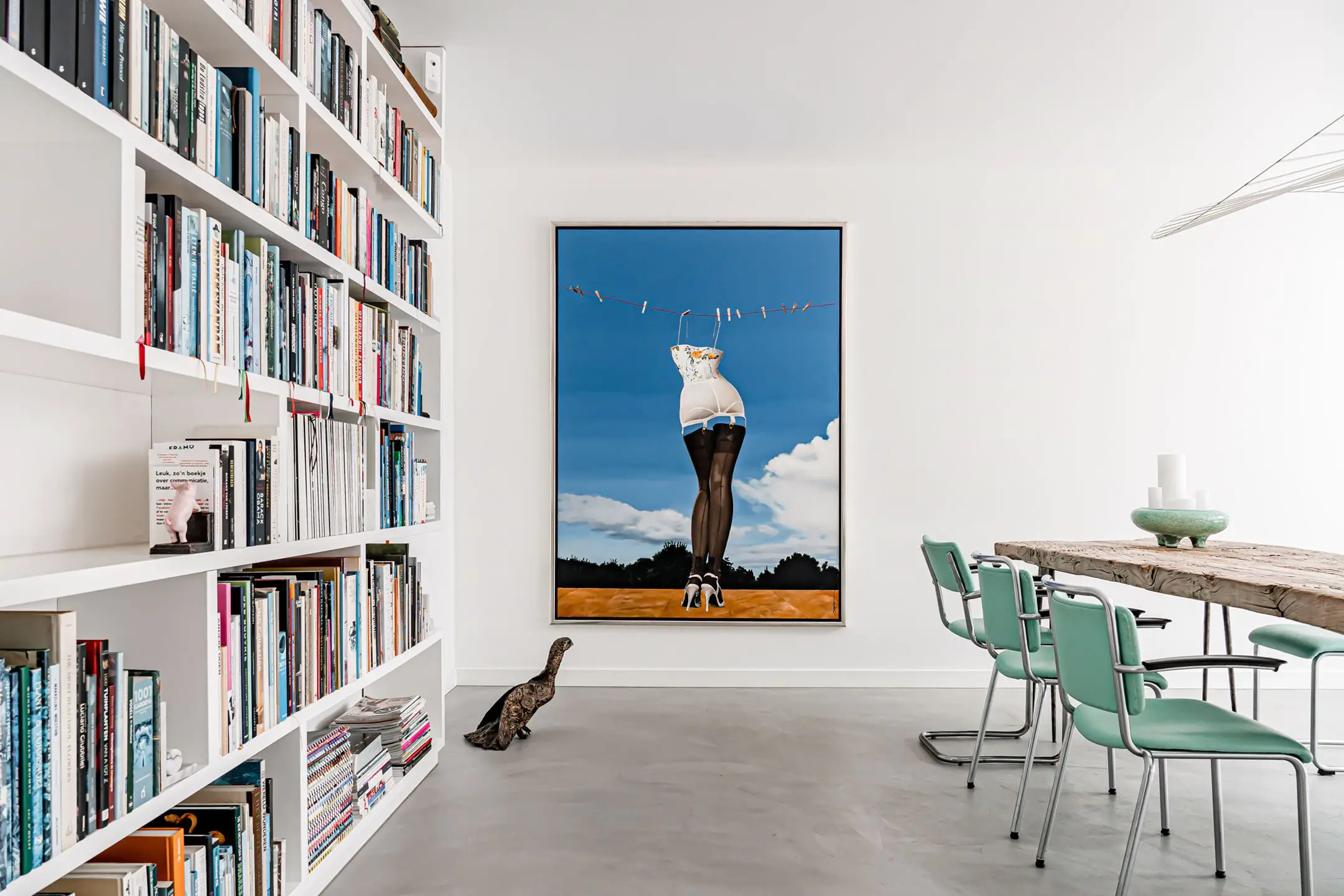 荷兰优雅明亮公寓设计,城市绿意渗透室内-7