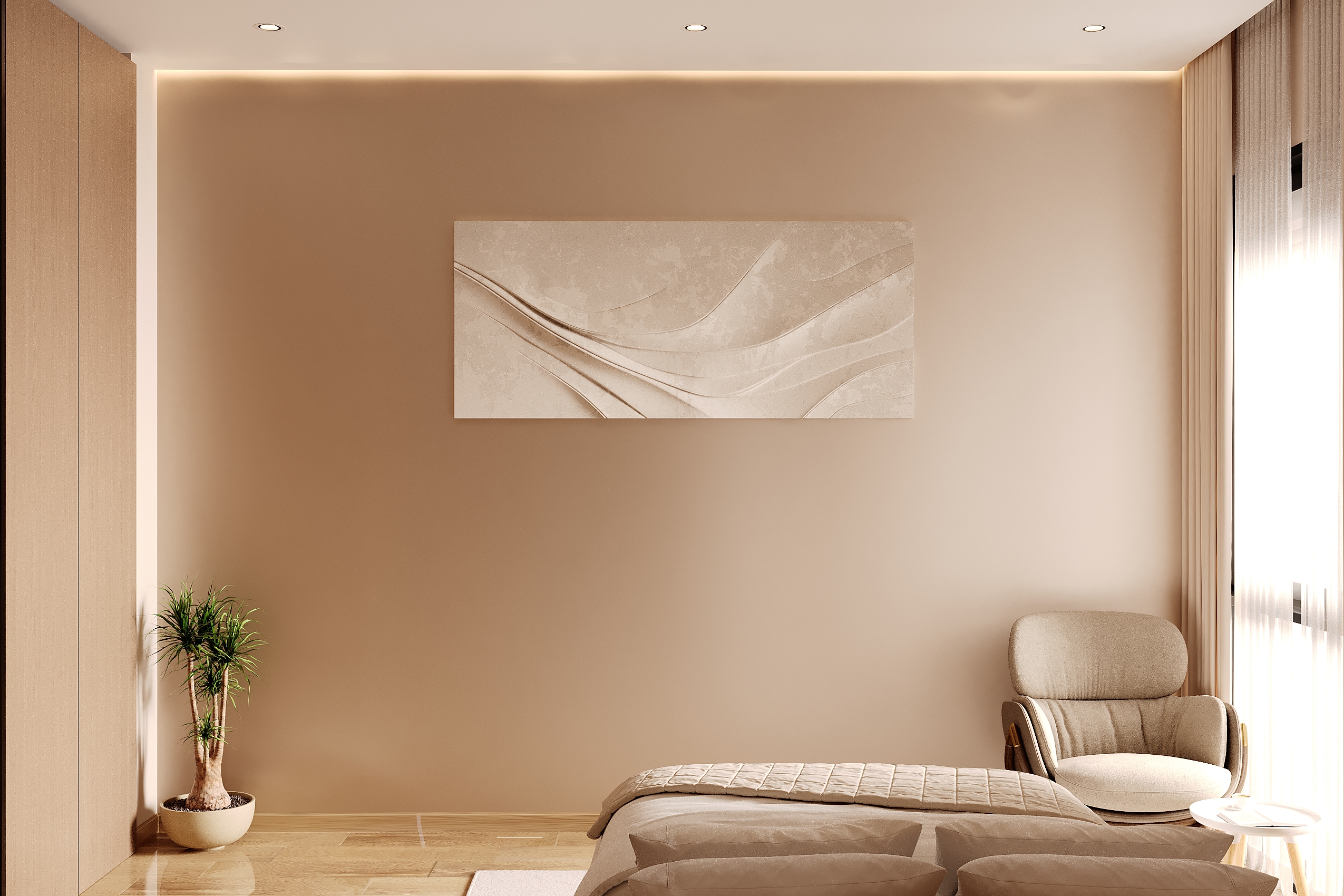 当代集成式储物豪华卧室设计-3