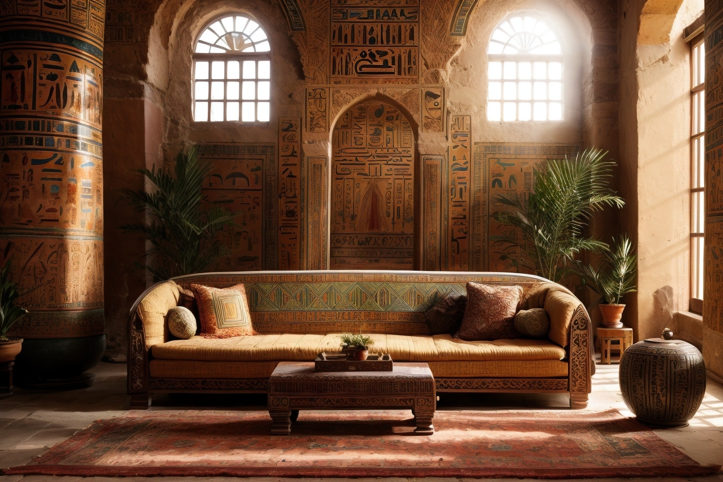 Pharaonic 室内设计（古埃及风格）丨AI-5