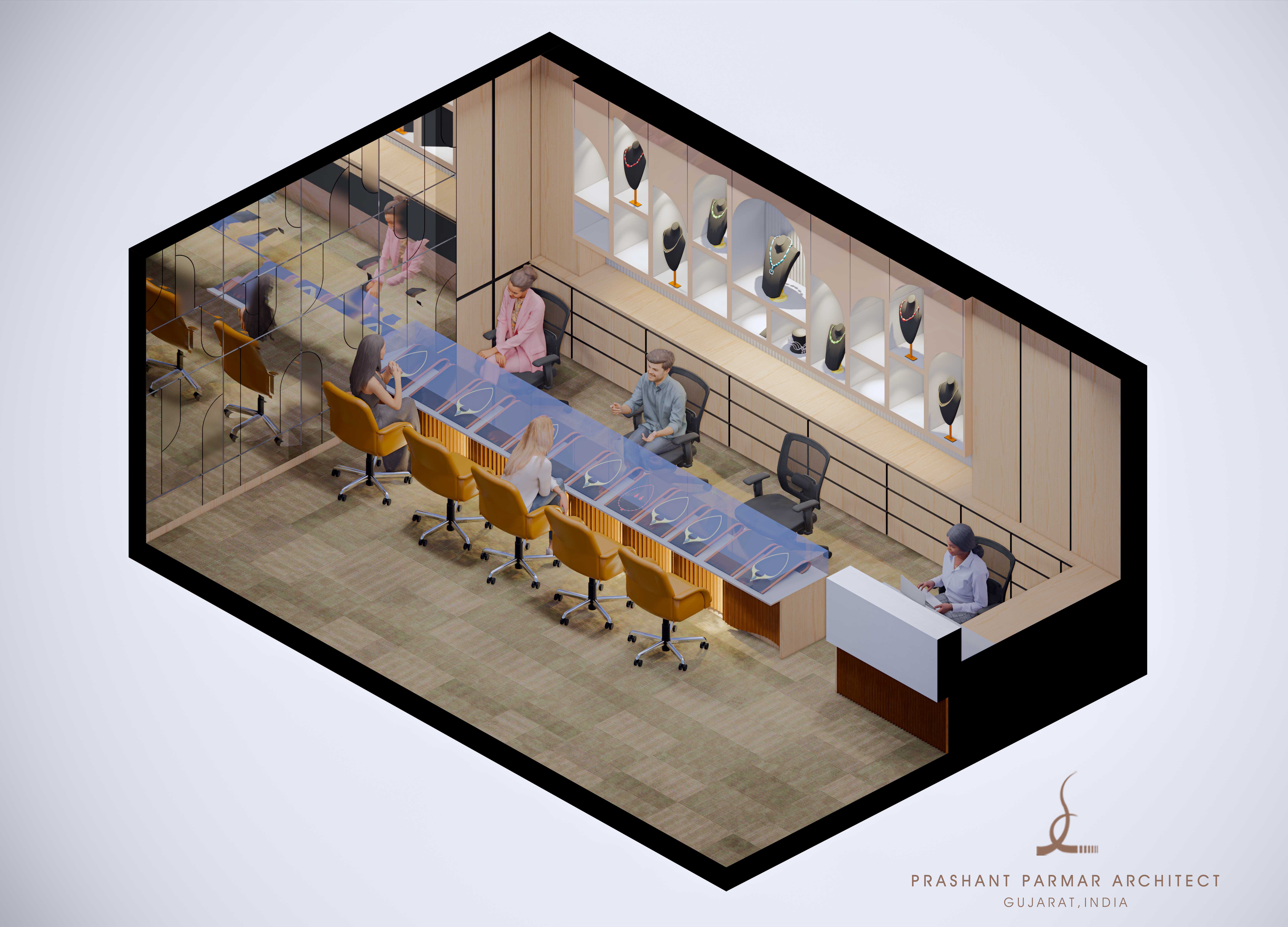 阿姆达巴德 CG 路珠宝精品店设计丨印度-28