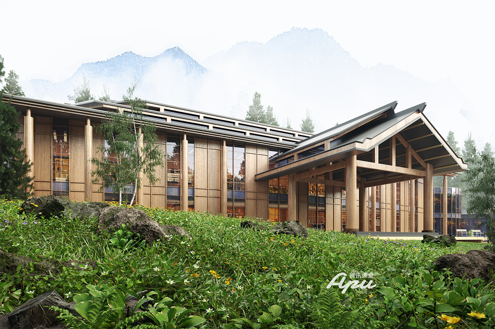 腾讯课堂apu建筑表现作品-1