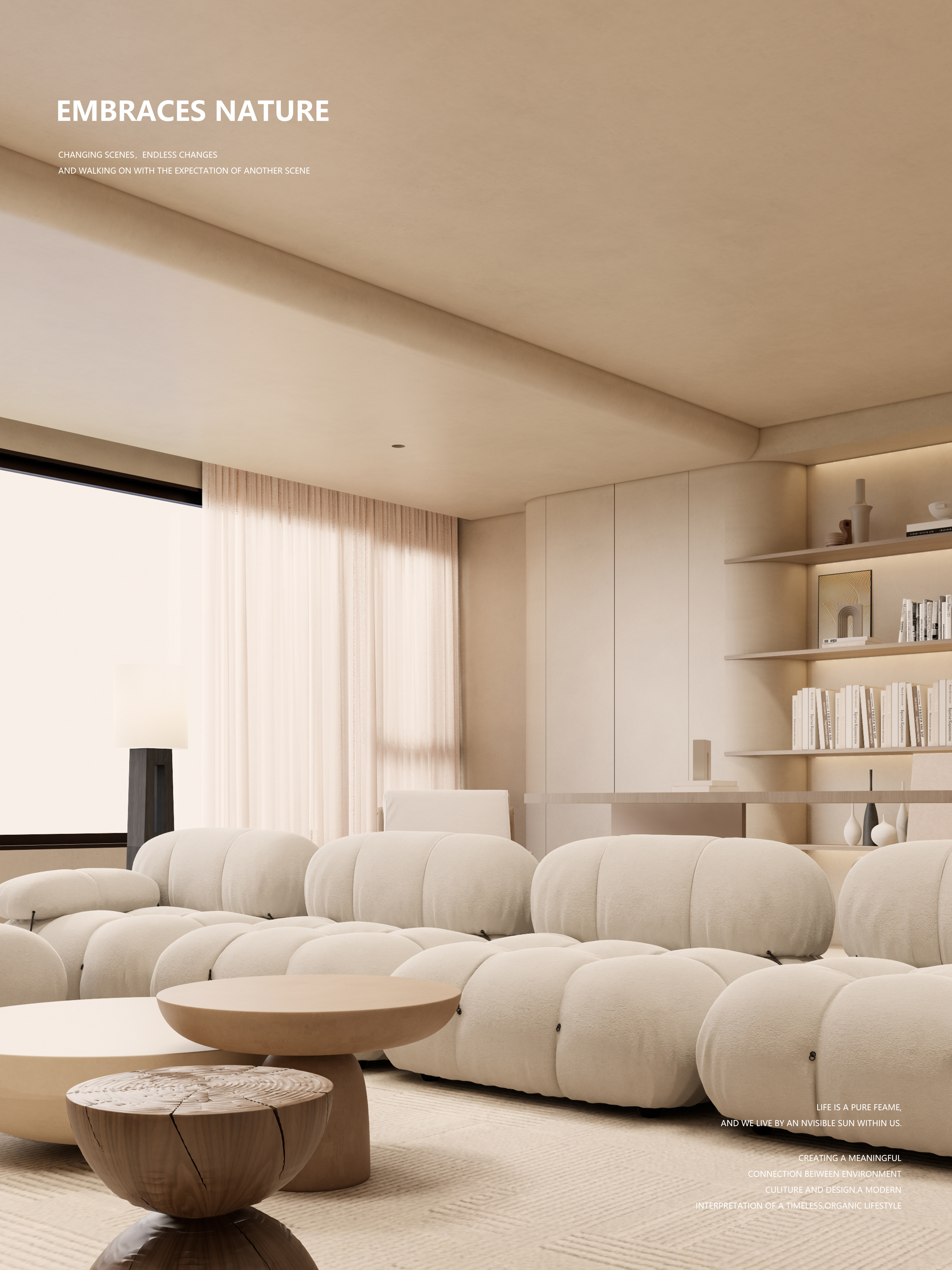 寻找诧寂风丨静谧的家装艺术丨中国贵州丨HEART 石头-5