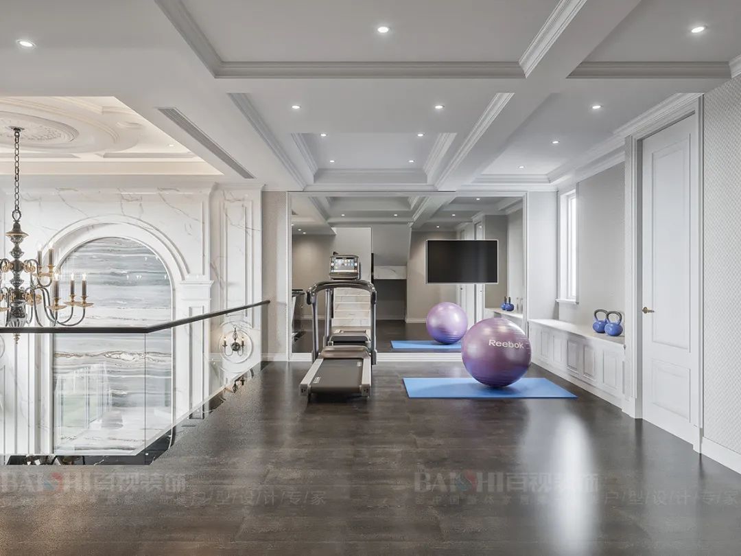 国宾天下 280 平美式轻奢别墅，四层空间多重功能集于一体-40