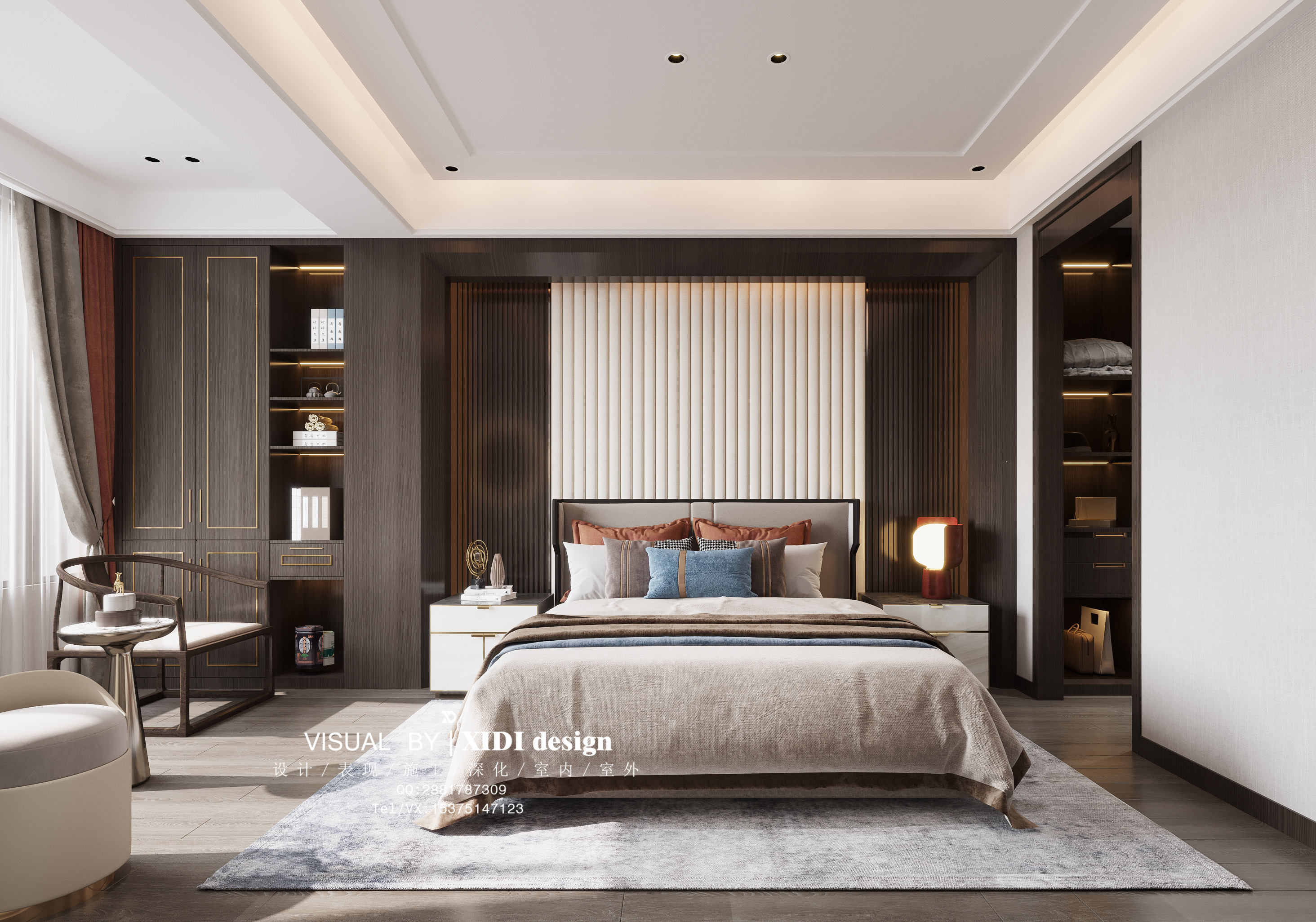 东方红郡新中式风设计案例-5