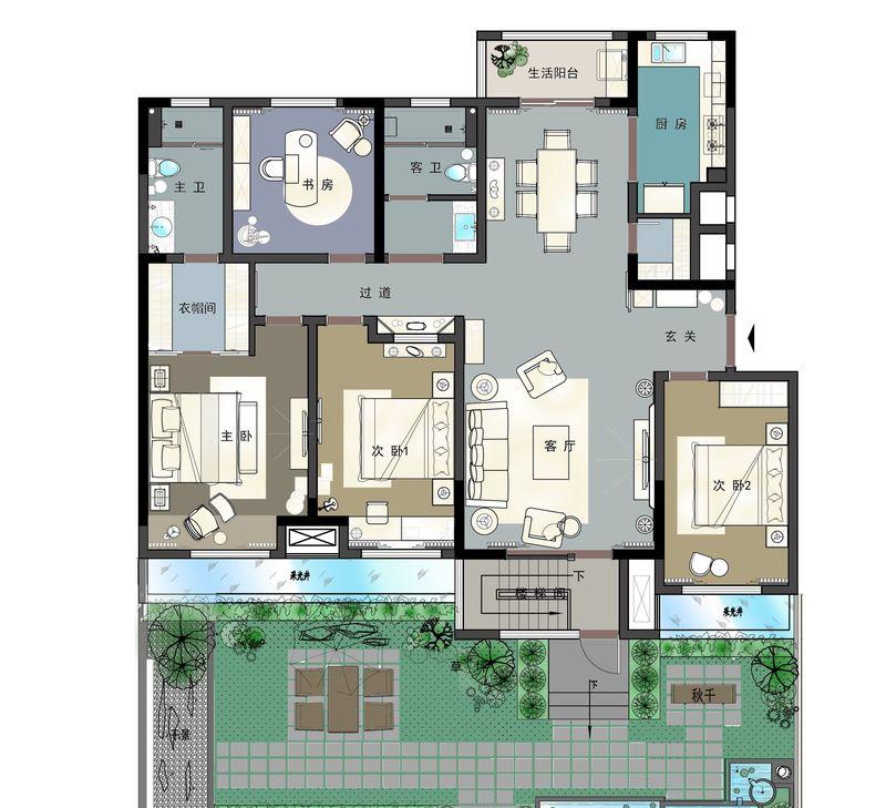 现代美式建业森林半岛样板间 | 自由休闲的浪漫生活-35