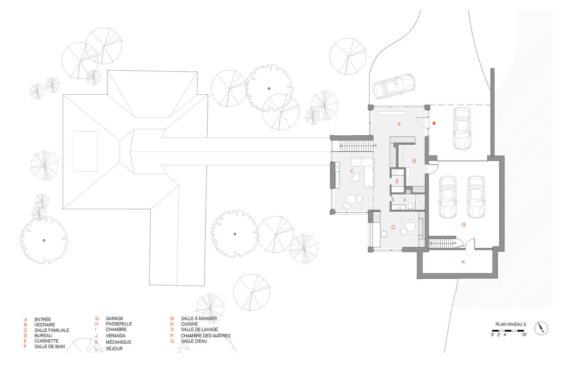 角屋；尖点之屋（注：Pointe在不同语境可能有角、尖端等意思，这里Maison de la Pointe直译为角之屋或尖端之屋，角屋表述相对简洁顺口，尖点之屋更体现原意，可根据具体背景选择） 丨加拿大丨YH2 Architecture-52