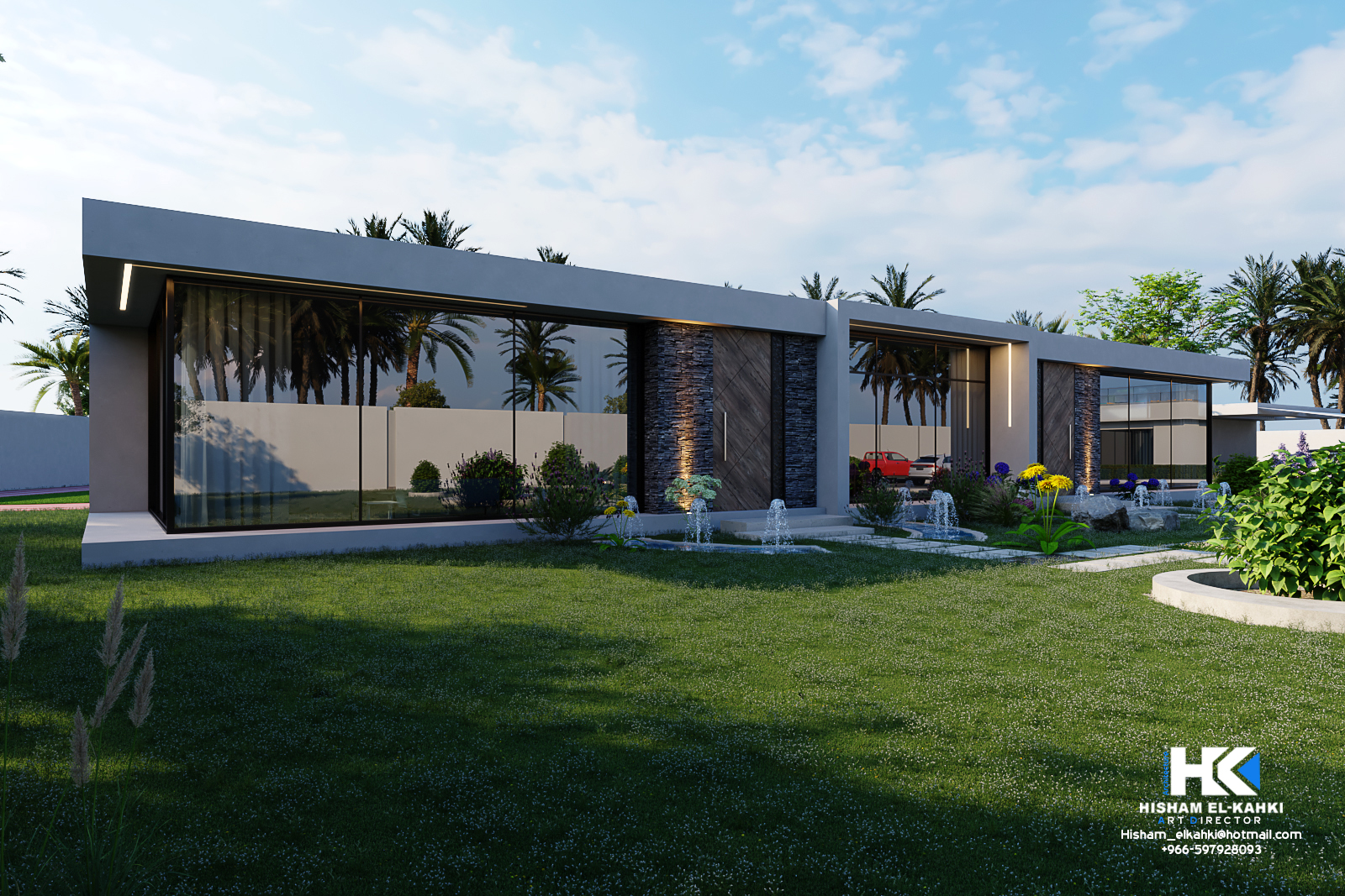 Exterior Modern Chalet With Rest Landscape Design-12