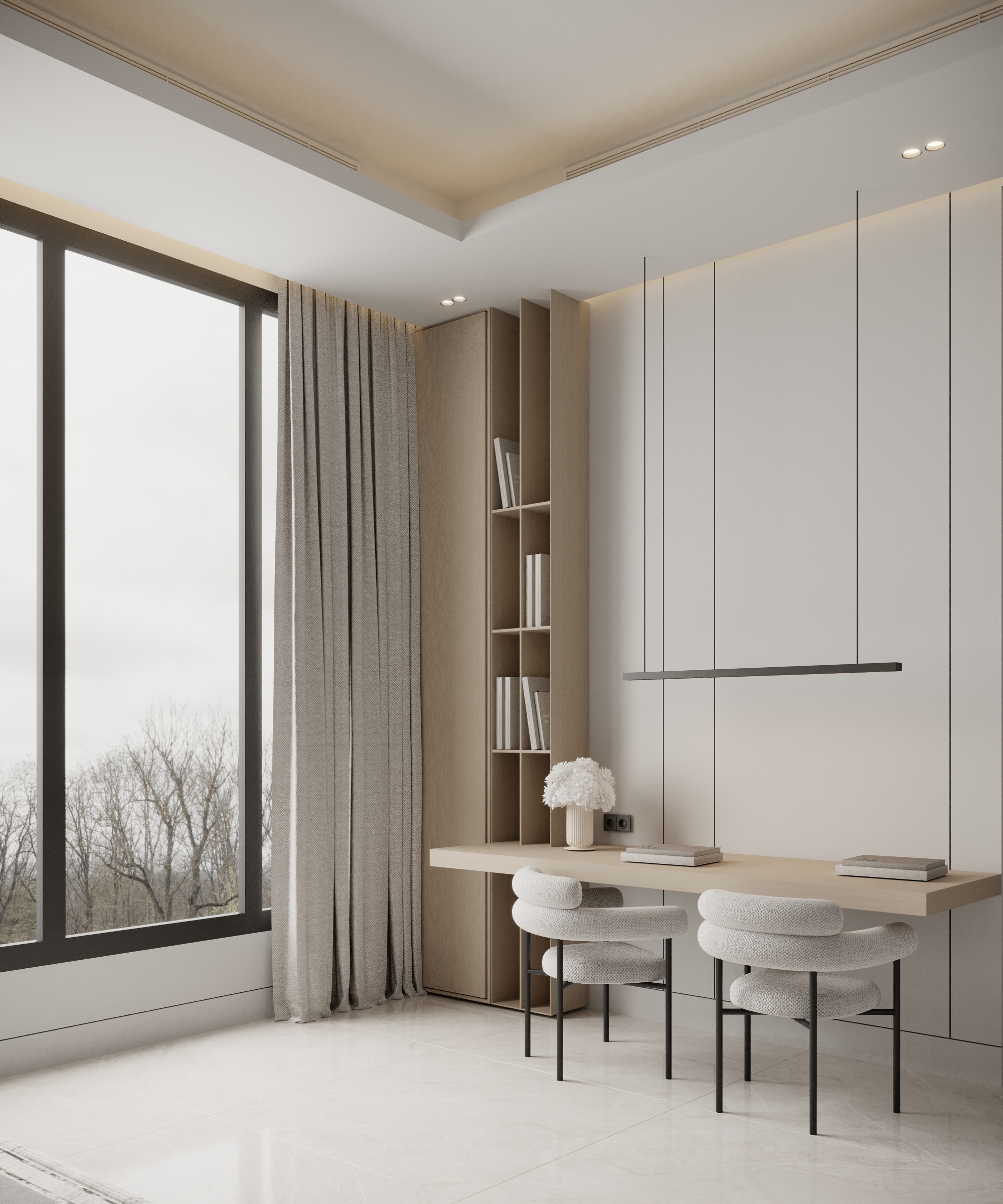 MININMAL DOUBLE BEDROOOM-4