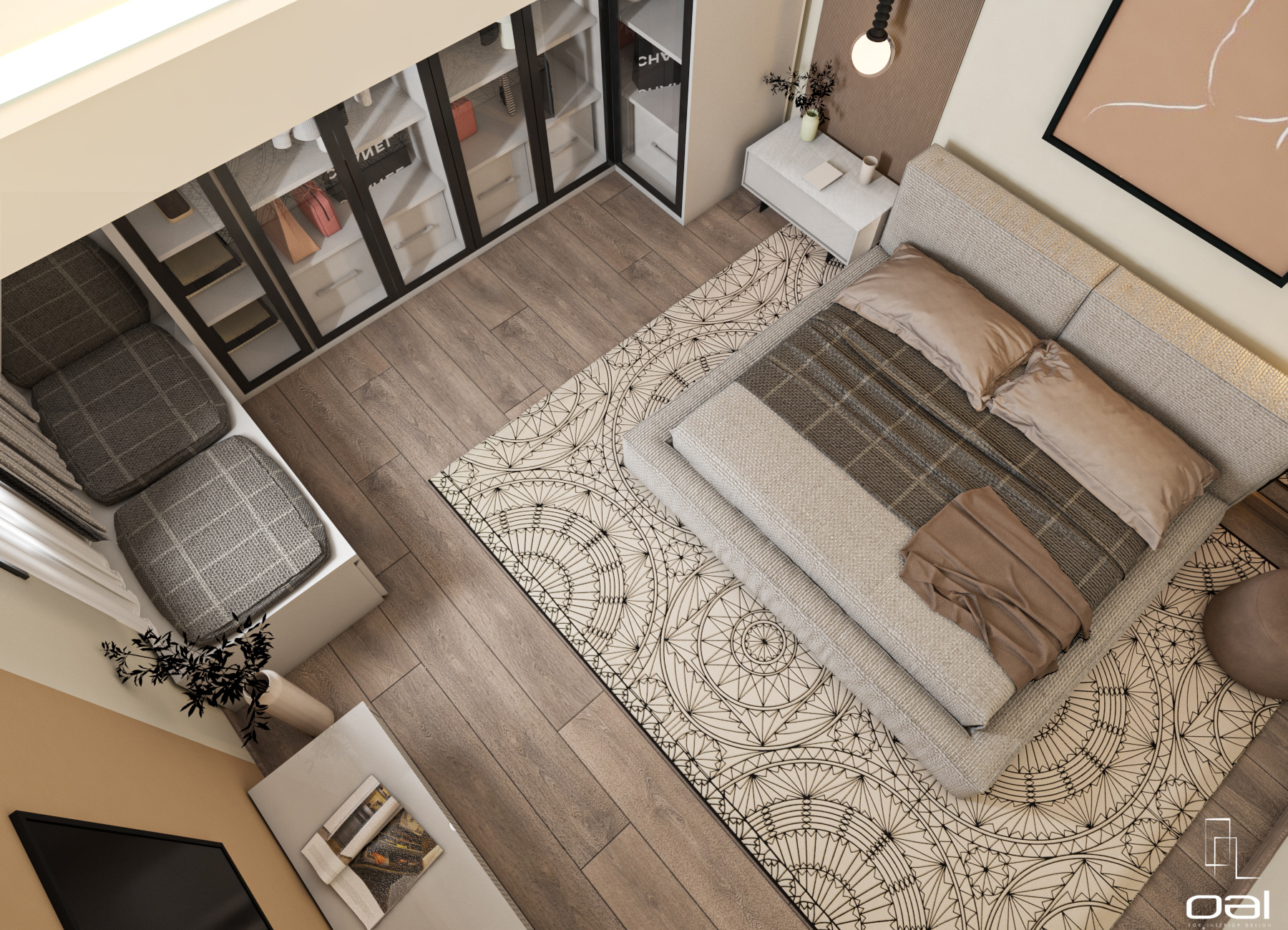 女孩卧室带浴室设计丨埃及丨OMNIA NASR AL SHAER-10