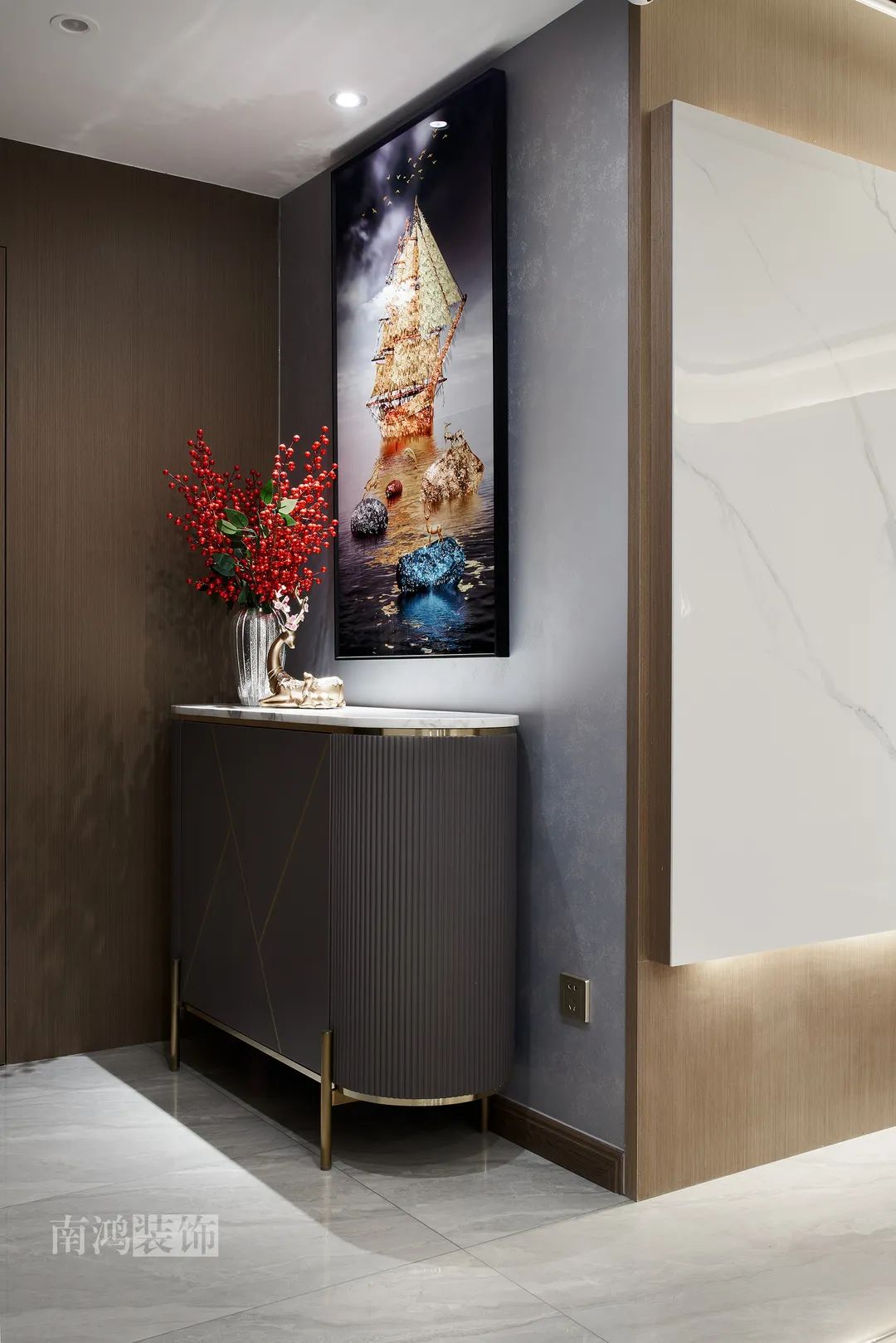 勾庄佳苑 130㎡现代轻奢三室两厅设计丨浙江南鸿装饰-3