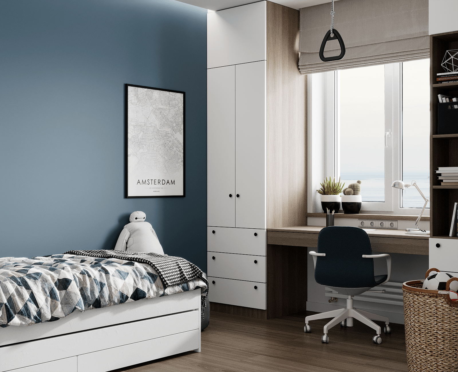 79㎡高级灰色系小空间公寓设计-13