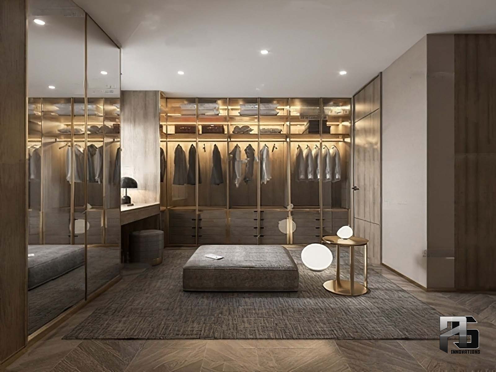 DRESSING ROOM 3D INTERIOR . MODERN STYLES 2-13