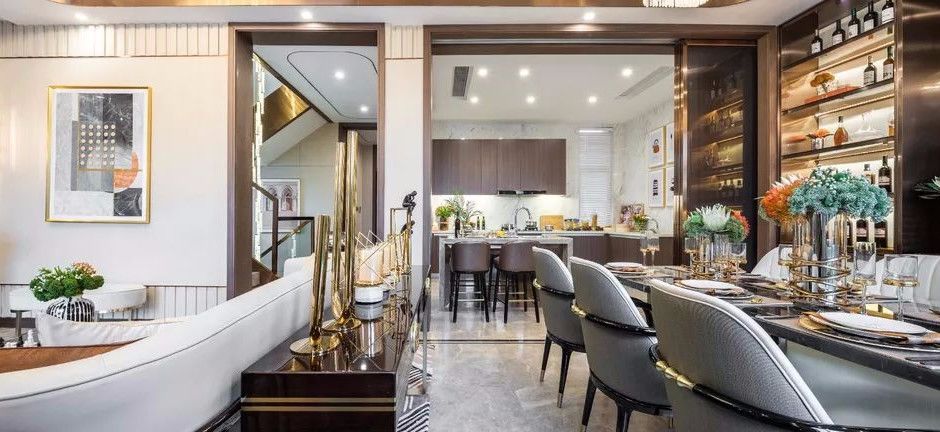 长沙湘潭新城璟隽别墅样板房 | 低调轻奢的大都会风格-5