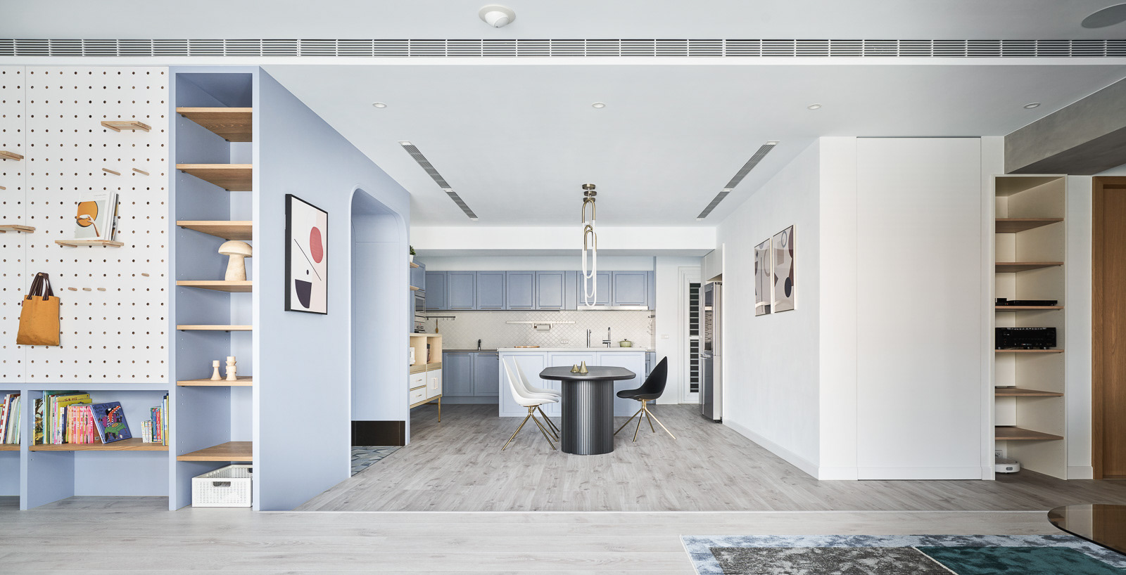 好室设计 蓝白配色，打造清爽舒适的住宅-1