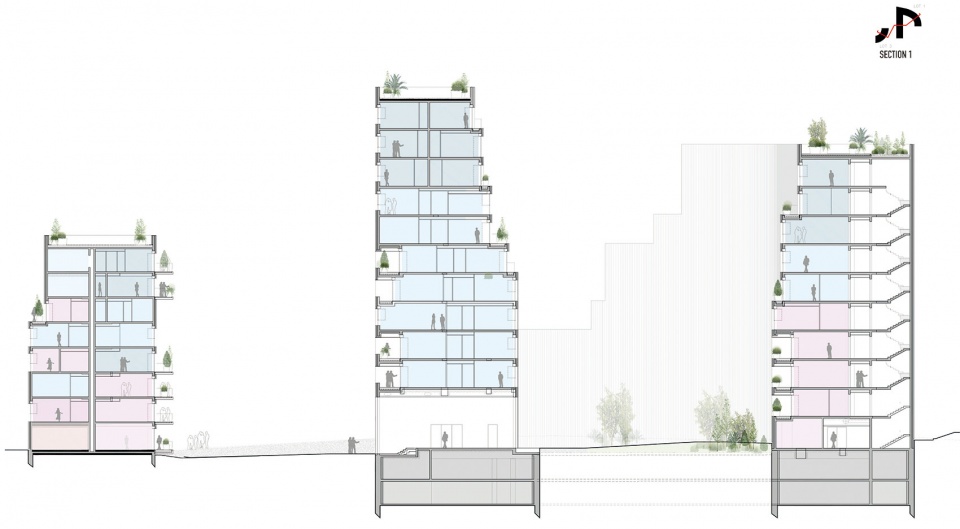 法国雷恩 Ascension Paysagère 住宅综合体 | 绿色河畔的高密度建筑设计-90
