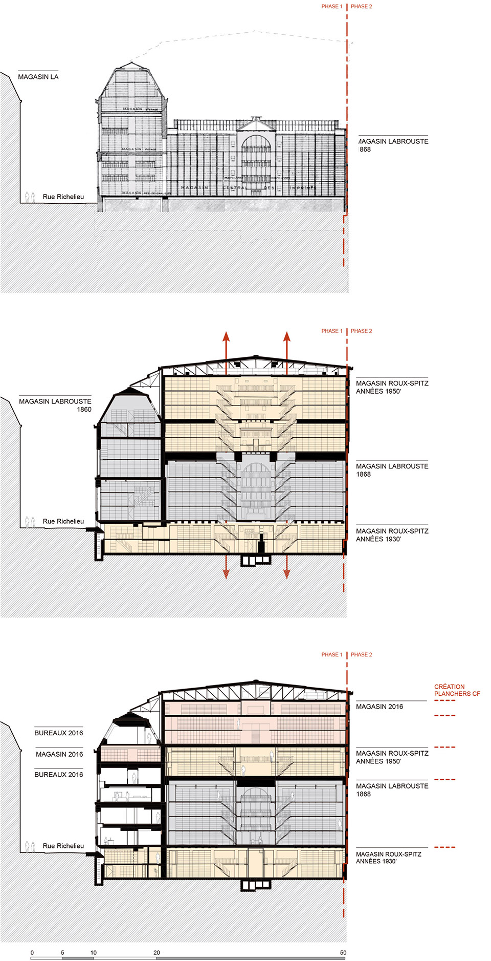 法国国家图书馆黎塞留方院改造项目 / Bruno Gaudin Architectes-33