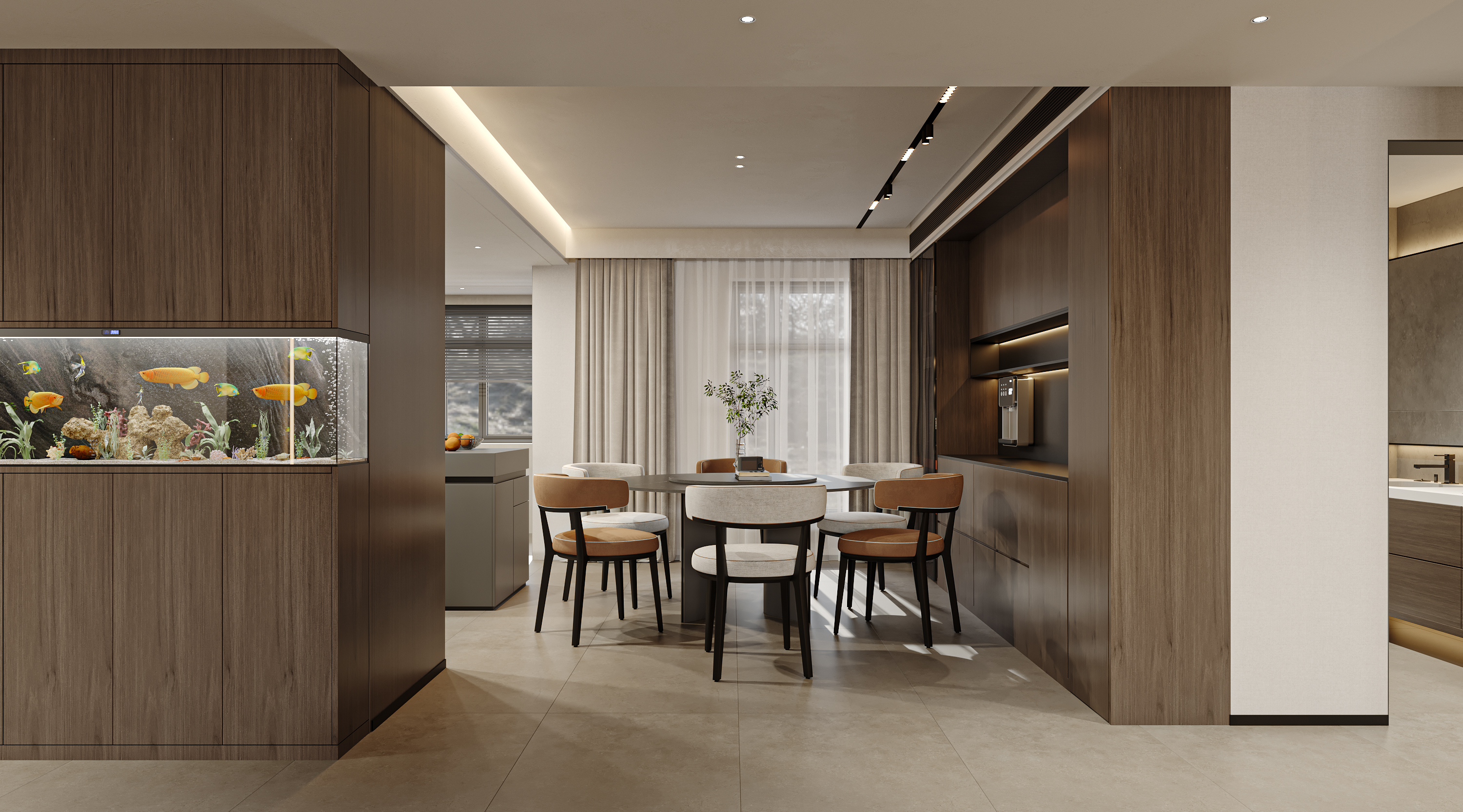 家装客餐厅卧室效果图表现-5