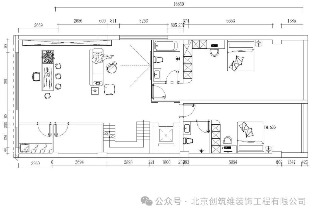 唐山市乐北别墅7-1|600㎡现代简约风装修案例-45