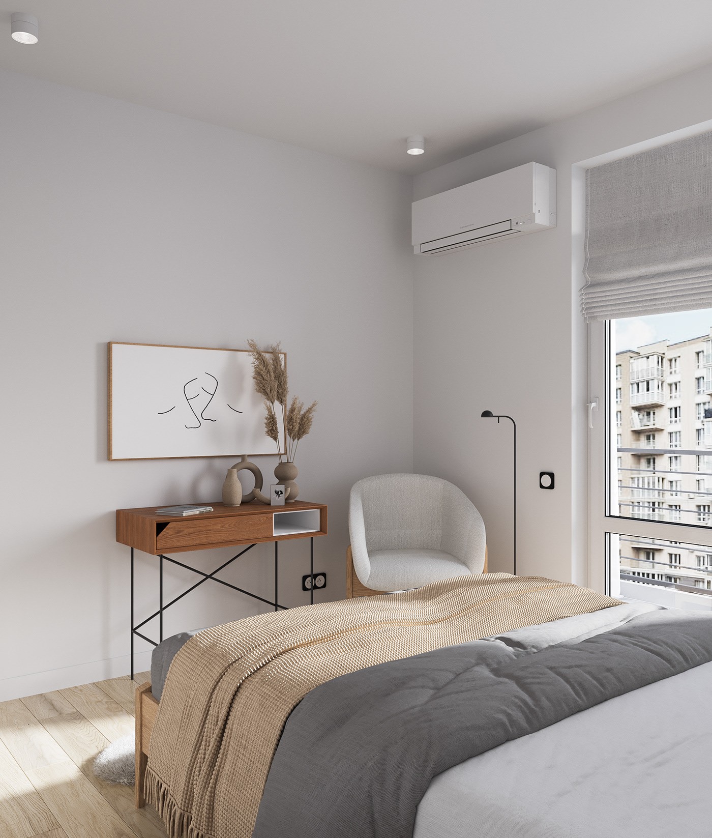 浅色系公寓设计 很舒适的住宅-11