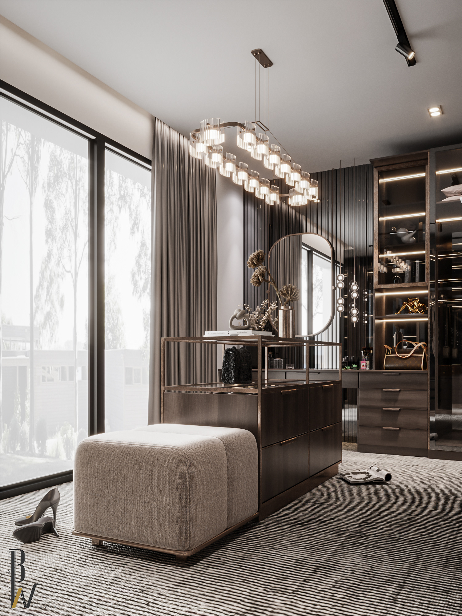 大厅和主卧室丨摩洛哥丨Black N White-15