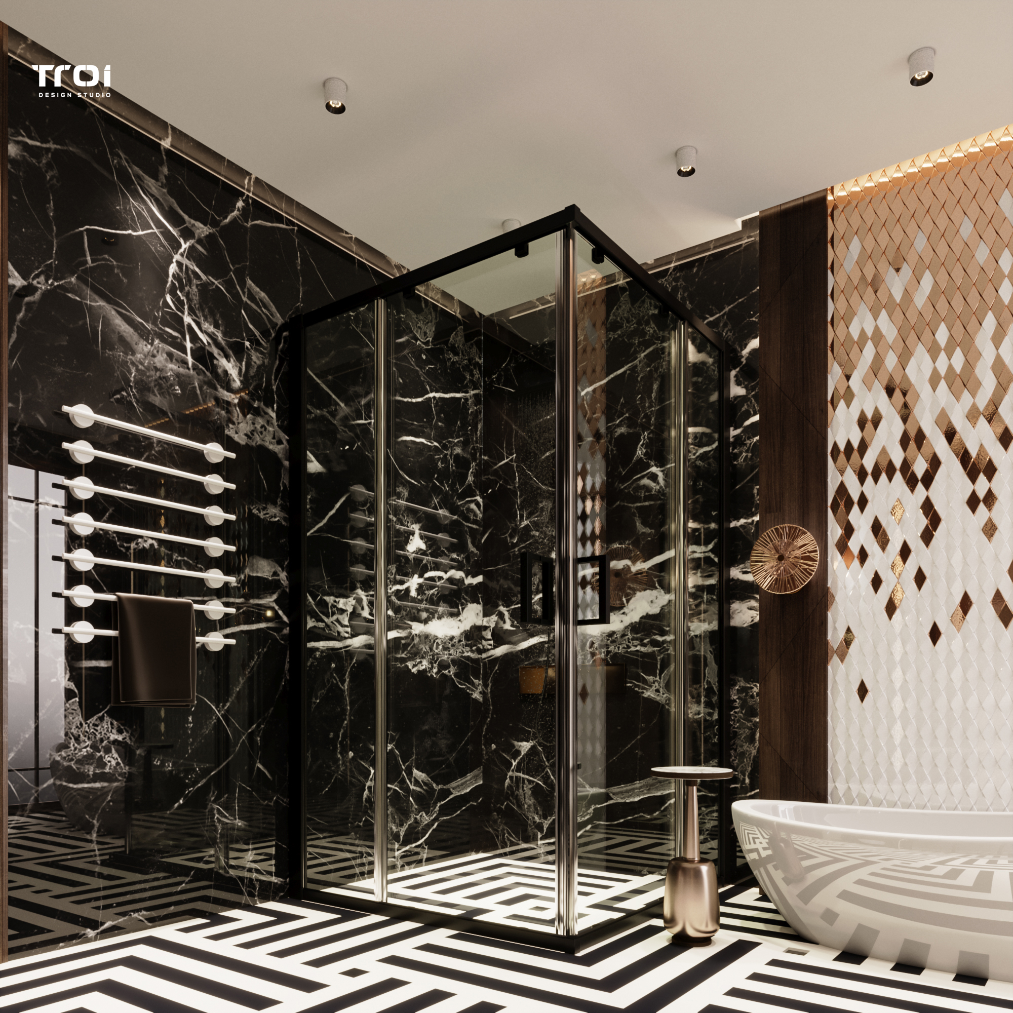 豪华浴室丨Troi Design Studio-18