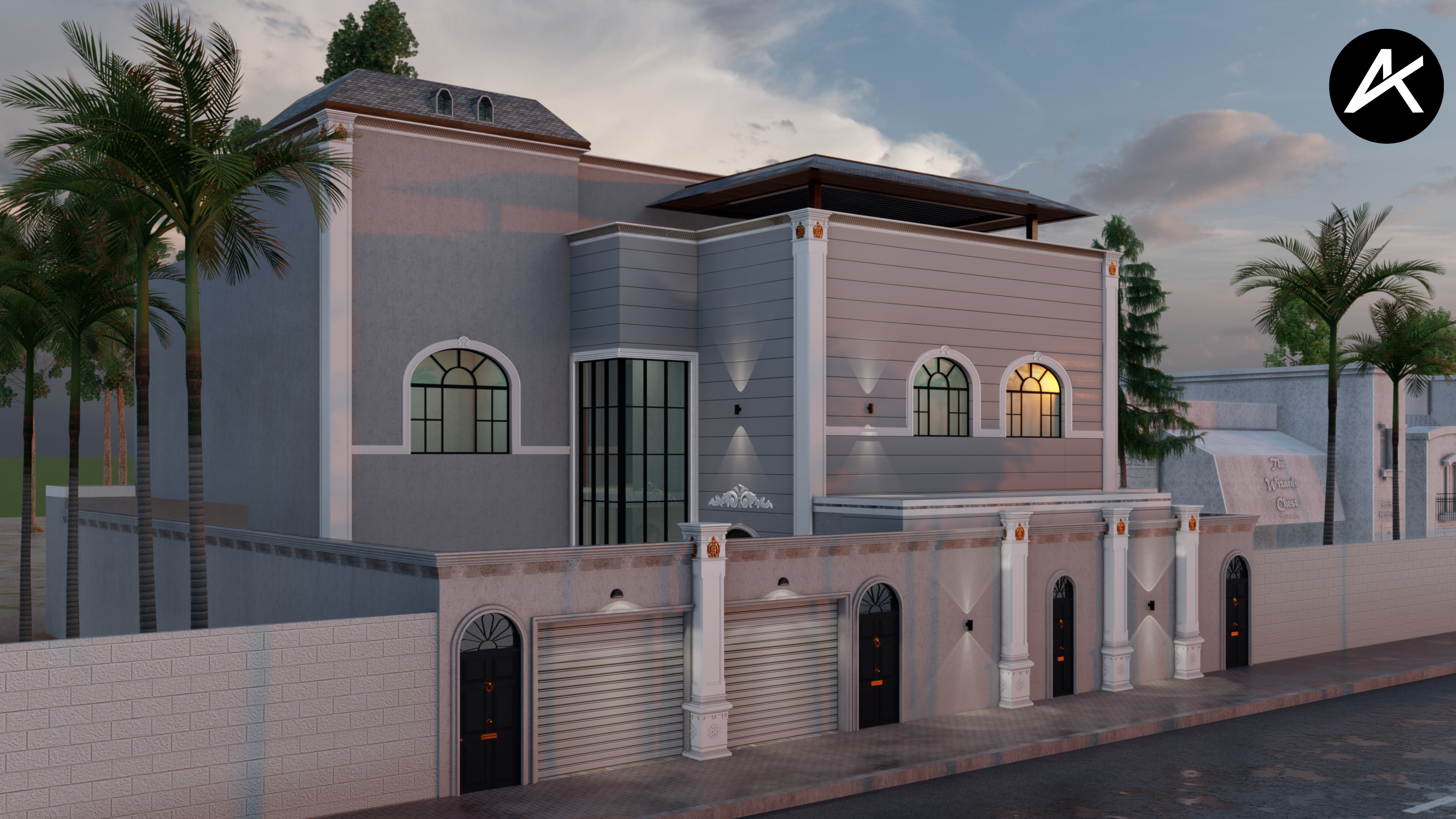 classic villa Frontage design-1