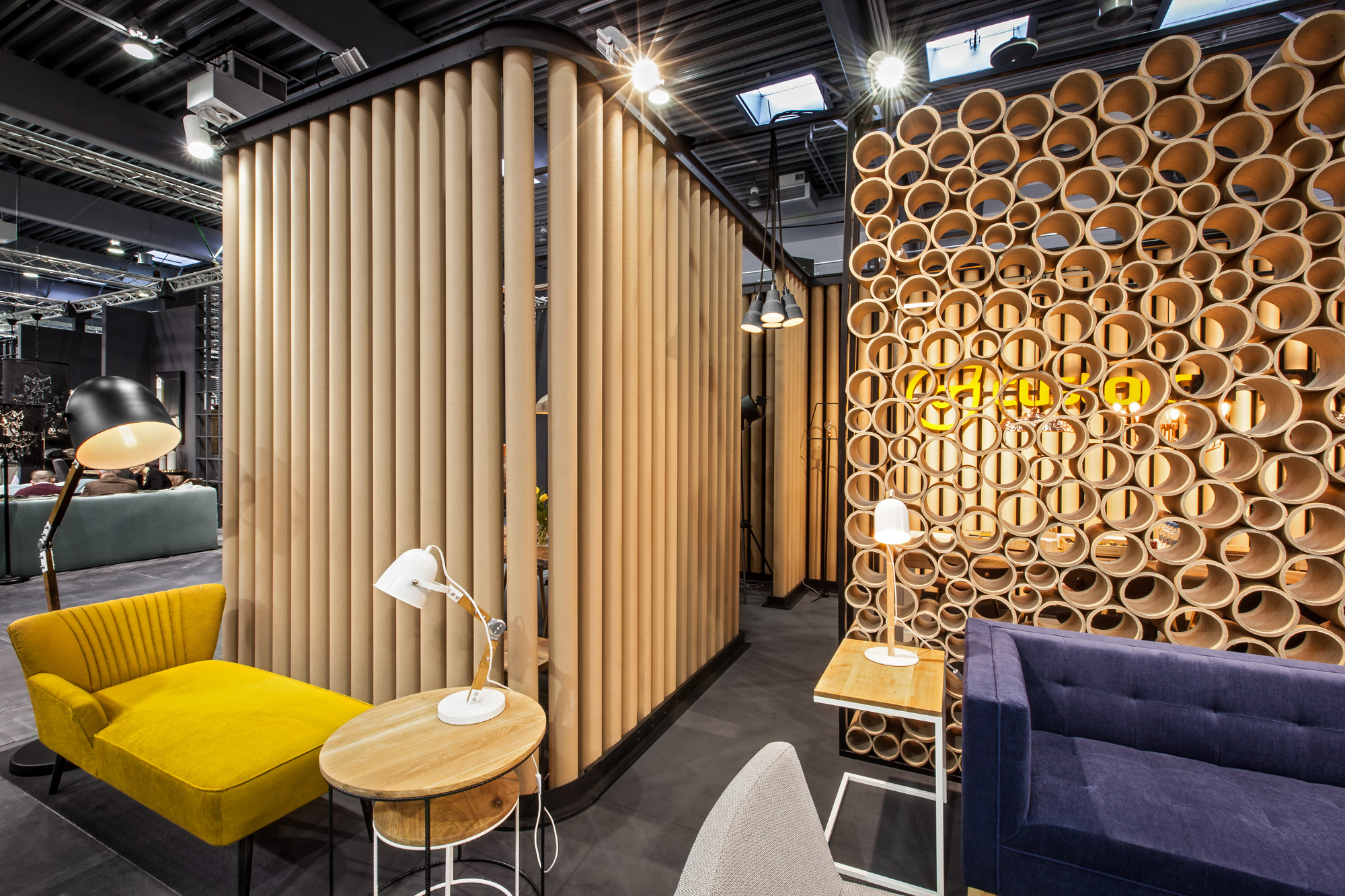 生态纸管打造的中欧最大家具展 50 平米展厅-6