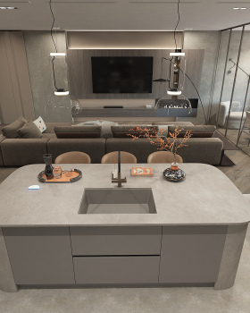 Kitchen-living room / Chisinau/ Moldova