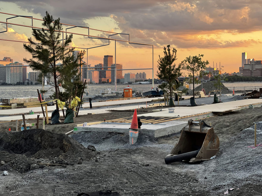 Tree Planting Begins at Gansevoort Peninsula Park on the West Village Waterfront, Manhattan - New York YIMBY-8