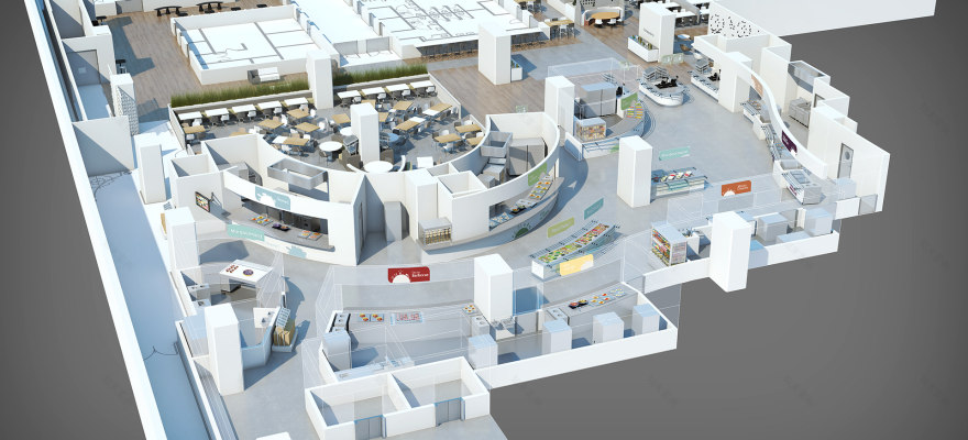 Restaurant Axonometric Studies - 3D Plans (Archive)-20